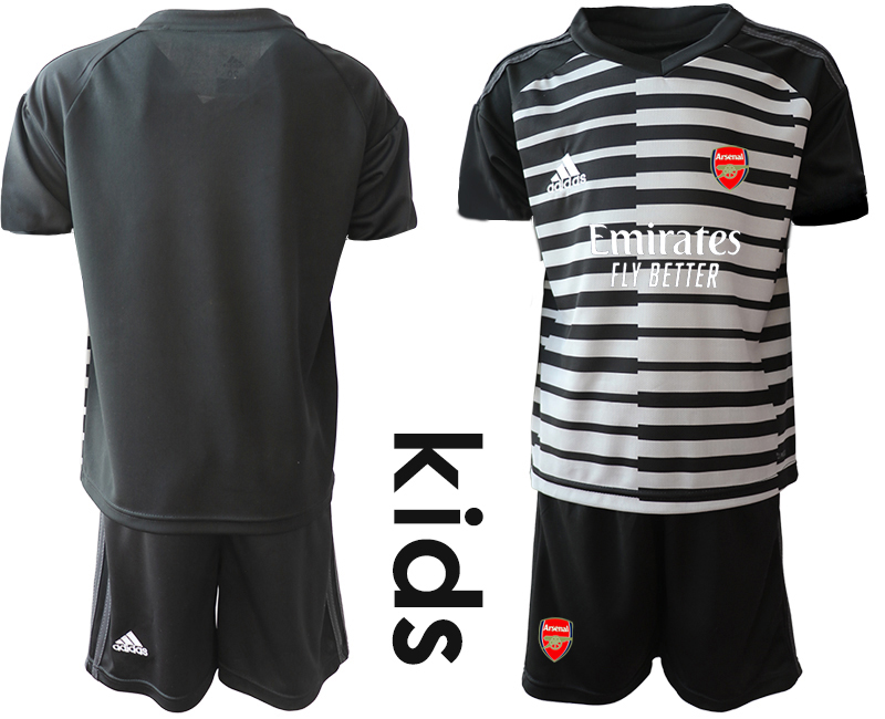 Youth 2020-2021 club Arsenal black goalkeeper blank Soccer Jerseys